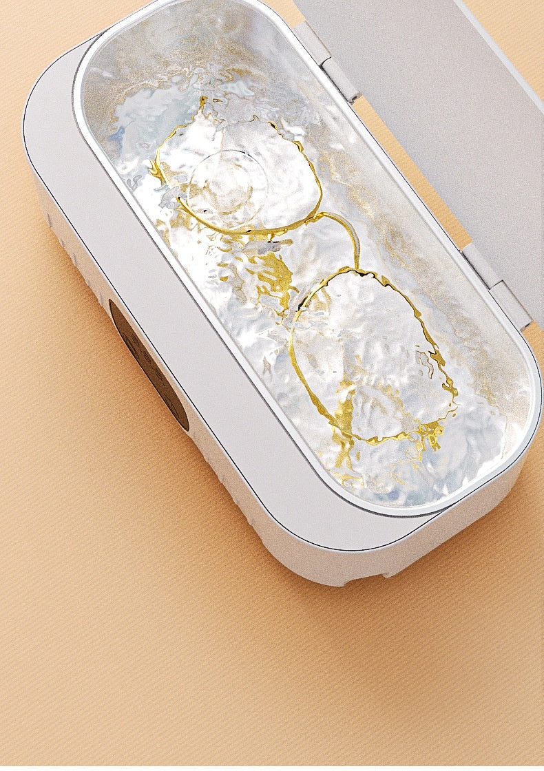 Small Ultrasonic Invisible Glasses & Jewelry Portable Cleaner