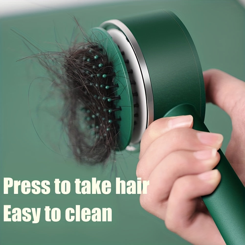 One-key Self-cleaning Hair Brush