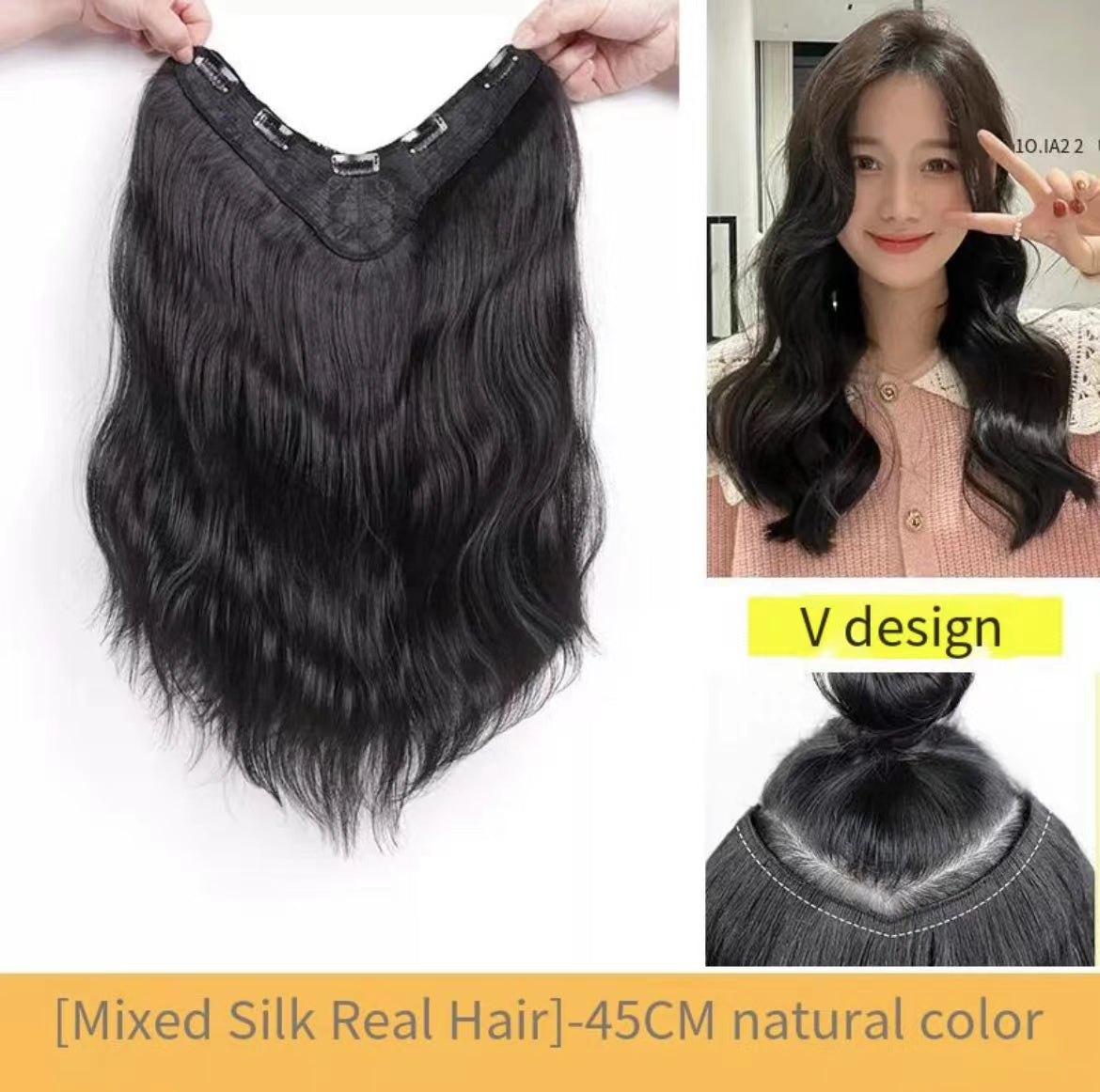 Women's Curly Long Wig Piece