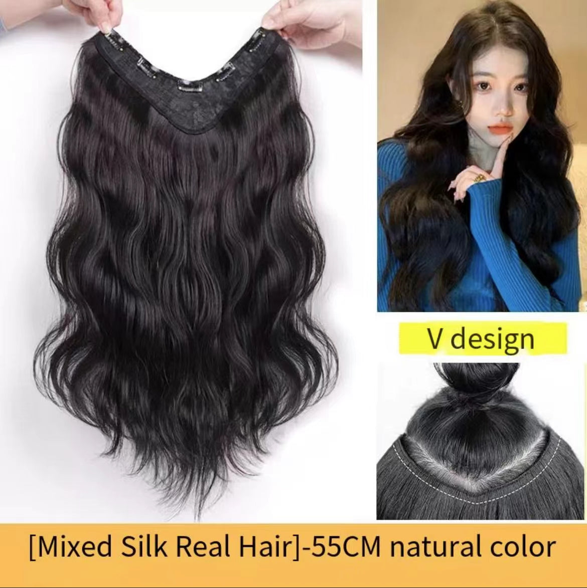 Women's Curly Long Wig Piece