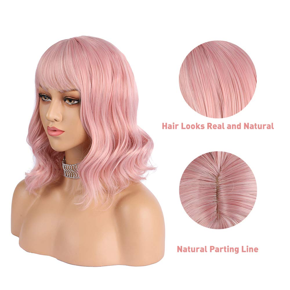 Pink Qi Liu Haizhong Wavy Hair