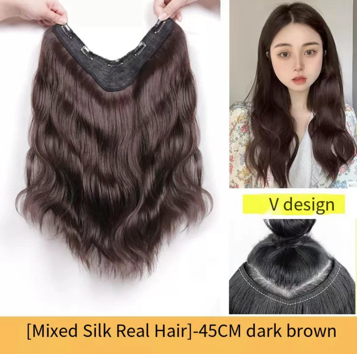 Women's Curly Long Wig Piece
